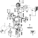Page C Diagram and Parts List for XR-70  Weed Eater Trimmer